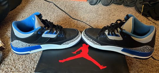 Air Jordan 3 retro sport blue size 10.5