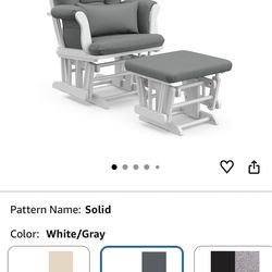 Glider with ottoman