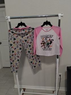 Looney tunes, pajama set girls, size L (10-12)