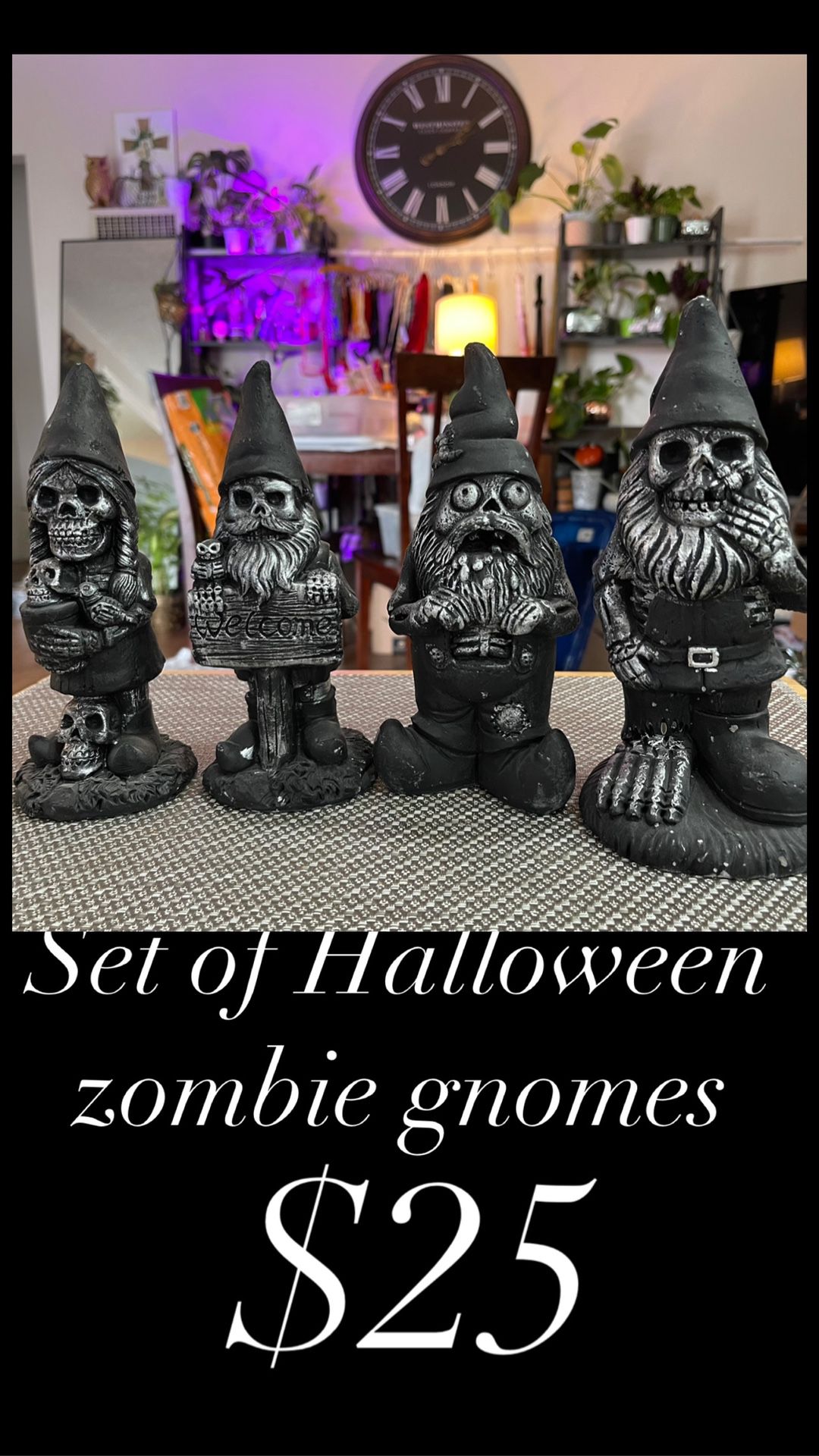 Set Of Zombie Gnomes 