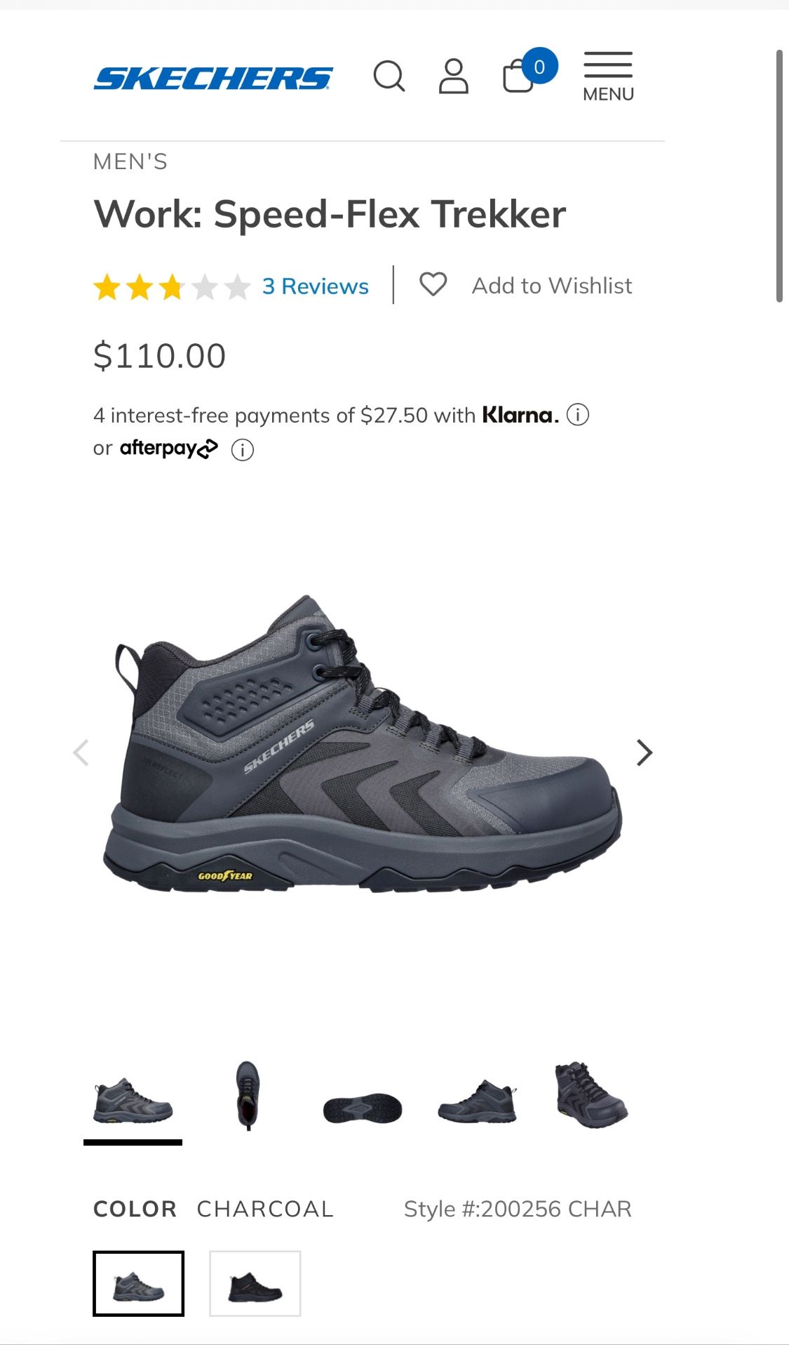 Skechers Men's Speed-Flex Trekker Mid Comp Toe Industrial Shoe