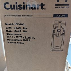 NEWNEVEROPENED Cuisinart 6 In 1 Slushy And Ice Cream Maker $270,Each, TWO AVAILABLE
