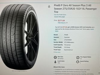 Pirelli P zero All Season Plus3 275/35R20 102Y