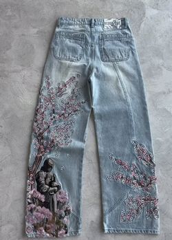 Baggy Flower Jeans
