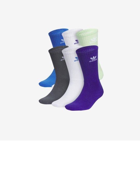 Adidas Men's Crew Socks - Multicolor Pack X3 Bundled