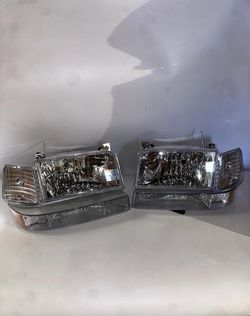 1(contact info removed) Ford F150/F250/F350 Ford Bronco Factory Style Headlights/Faros