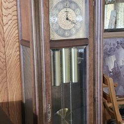 A classic Howard Miller grandfather clock
