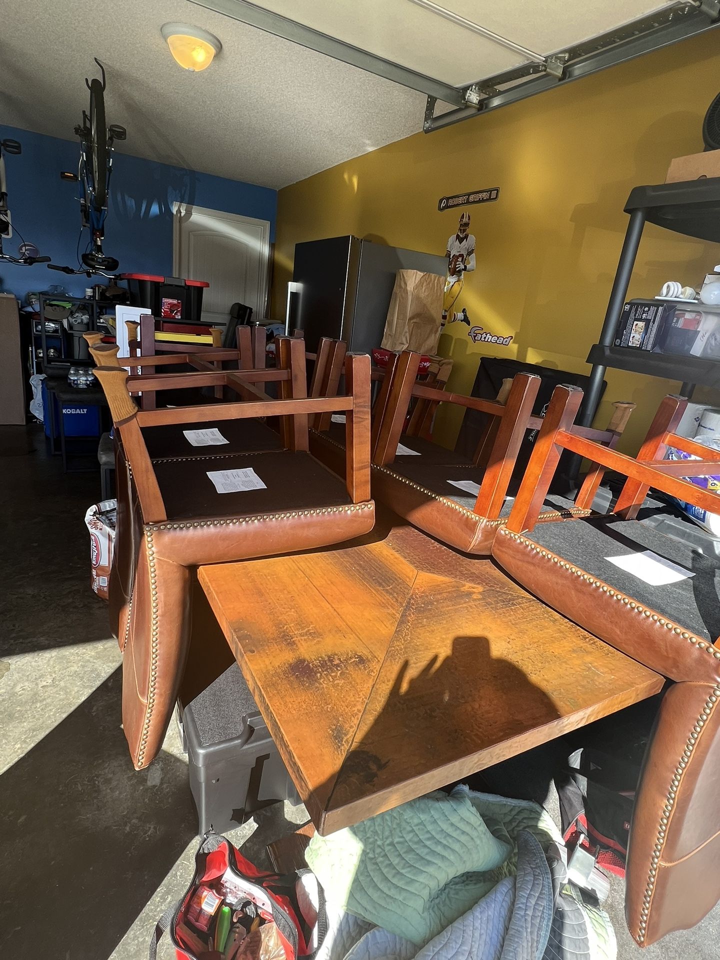 Hammered Copper Dining Set