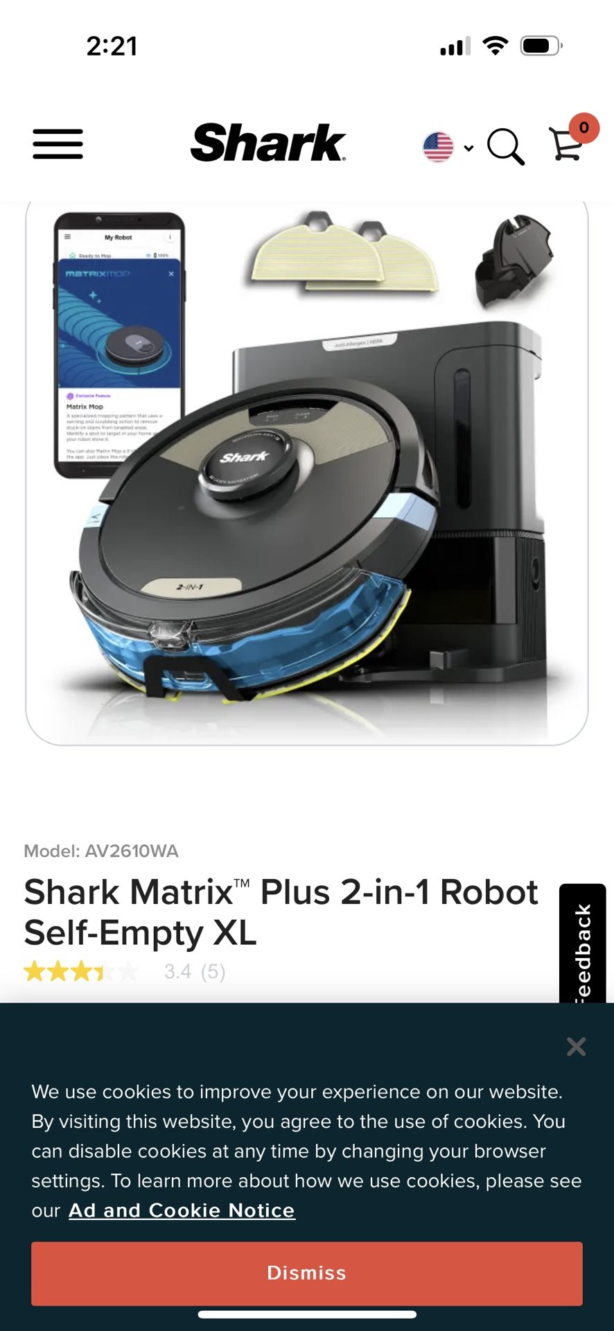 New Box Never Open Shark Matrix Plus 2 In 1 self Empty XL Vacuum