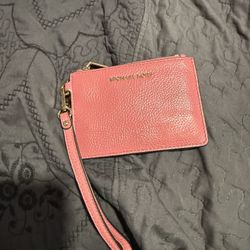 Michael Kors Peach Wristlet 