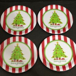 Celebrate It Seasons Greetings 6.75” Appetizer Plates NEW