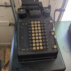 Vintage Burroughs Cash Register Machine 
