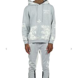 Grey Rockstar Sweatsuit Large