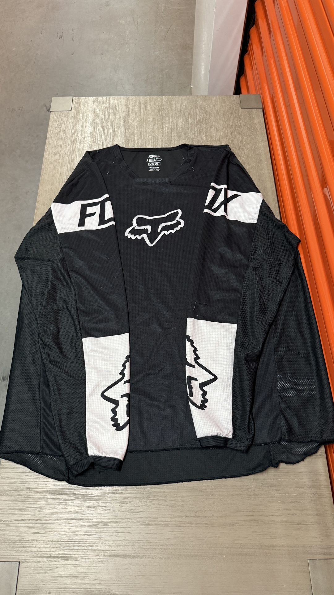 Fox Racing 180 Motocross Jersey XXXXL Black White Long Sleeve