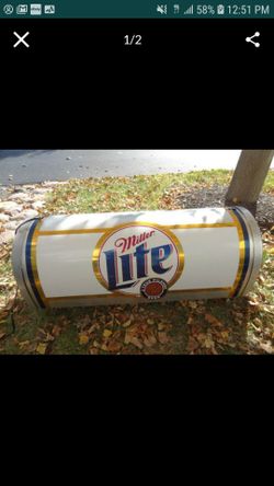 VINTAGE Miller Lite Bar Pool Table Light Beer Sign