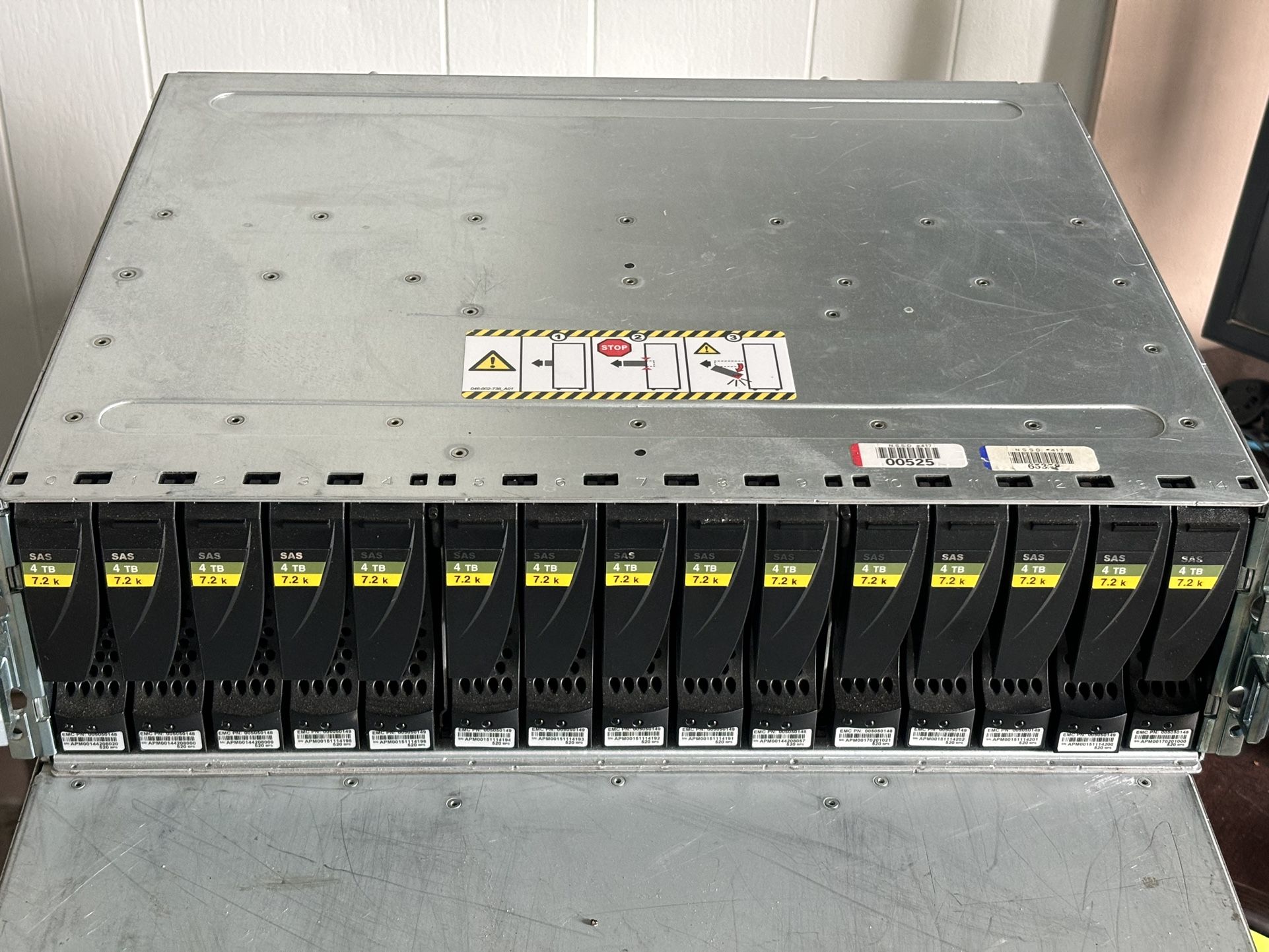 Emc Storage Enclosure 60tb Of Hdd’s Included