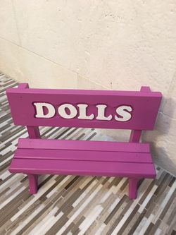 14 in doll bench... small