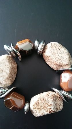 Woman's beaded bracelets