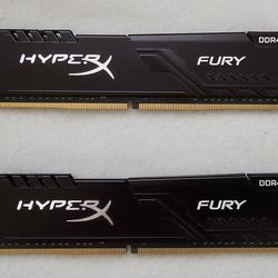 Ram 8gb X2 (16 Gb) Hyperx Fury Ddr4 3200 Mhz