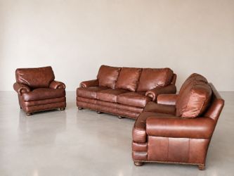 Hancock & Moore Leather Living Room Set