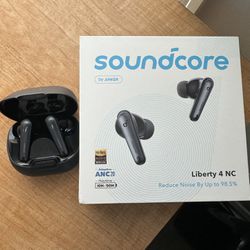 Soundcore Liberty 4 NC EARPHONES Headphones - Black bluetooth