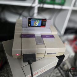 Super Nintendo With Games