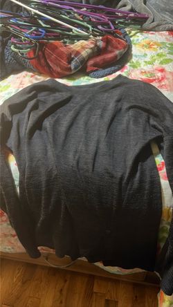 Dark Gray Knit Crewneck Sweater