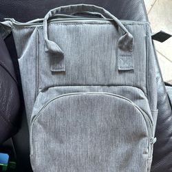 Diaper Backpack Gray – Clean, Multiple Pockets