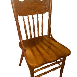 Set Of 3 Wooden Chairs 