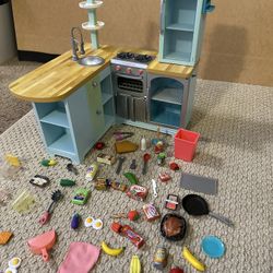 American Girls Kitchen With Stuff