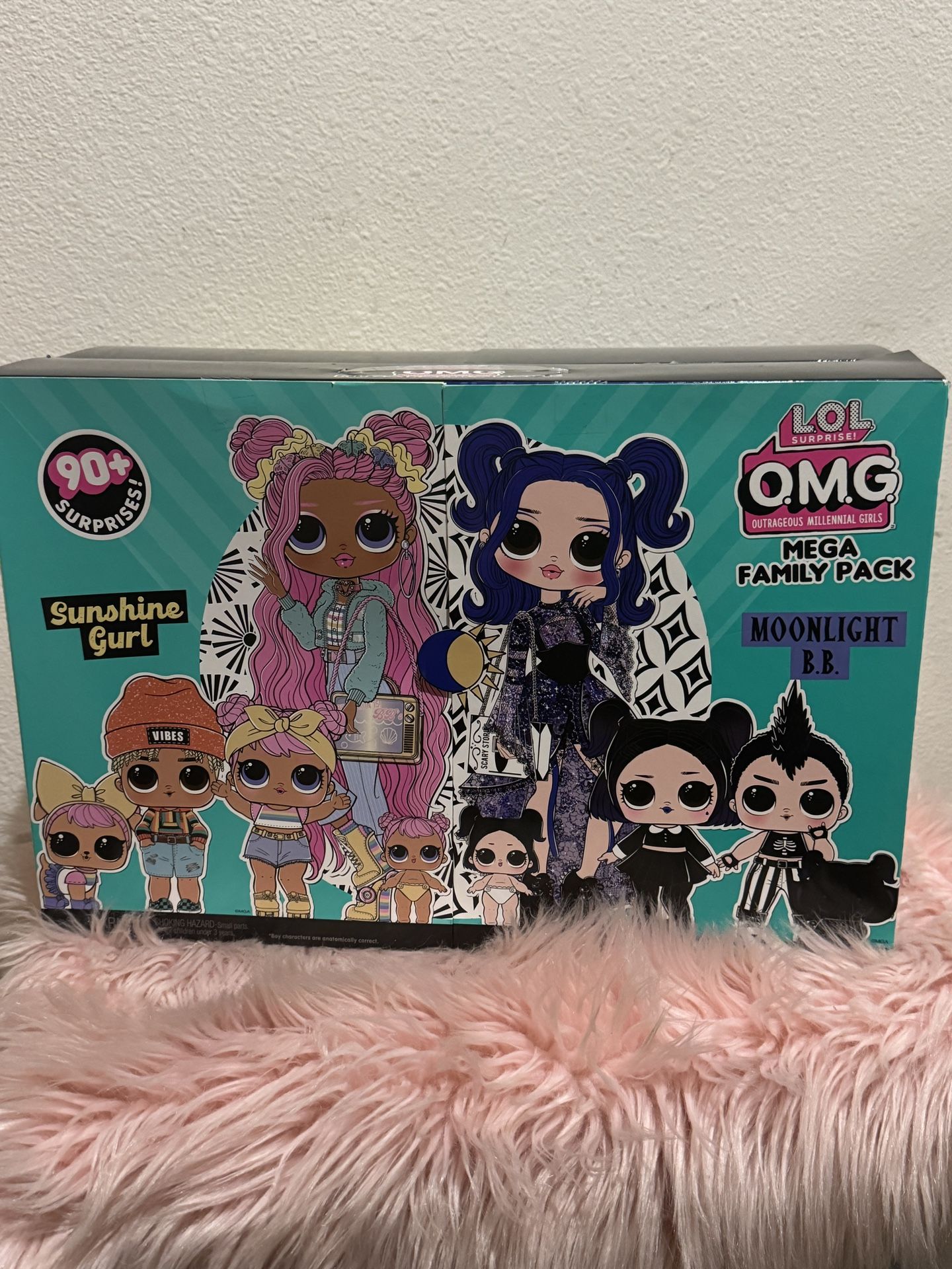 Collectable LOL Surprise Sunshine Gurl & Moonlight BB Family Mega Pack OMG Fashion Dolls NEW