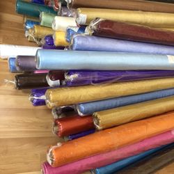 Crystal organza sheer fabric By The Yard  For Sewing Dress Making Craft Supplies 
