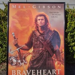 Framed Vintage Braveheart Poster Circa 1996