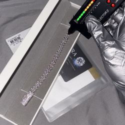 Diamond Cross Cuban Bracelet 