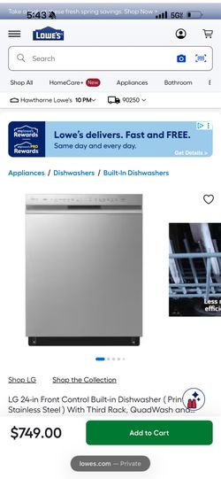 LG Dishwasher brand new
