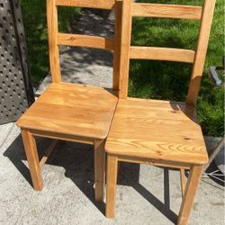 IKEA Wood Chairs 