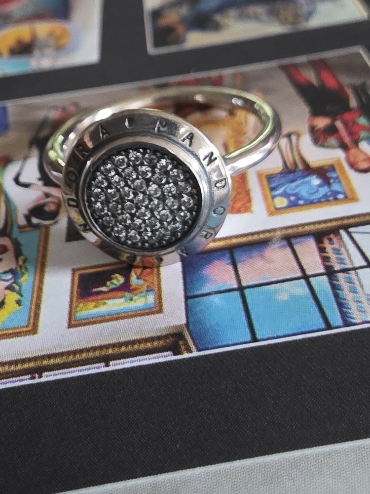Pandora Signature Ring Sz 8