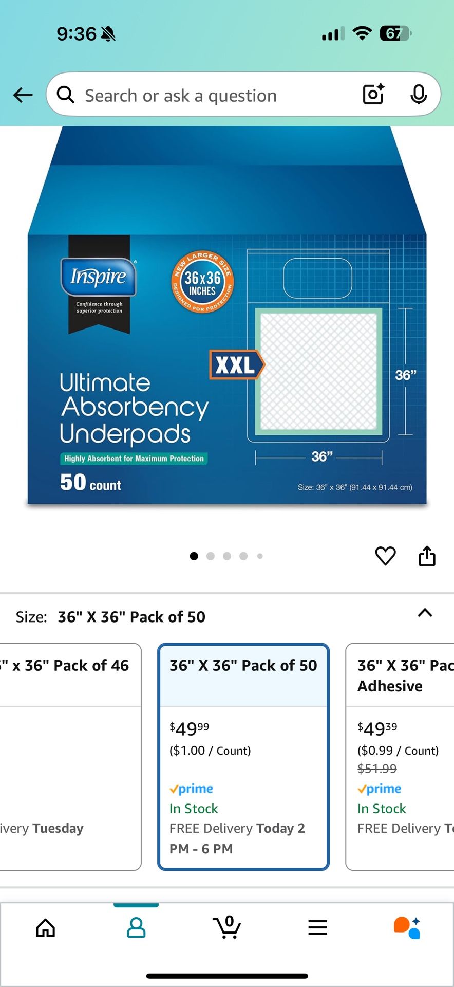 Wee Wee Pads Box Of 50