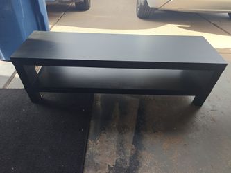 Low profile tv stand black