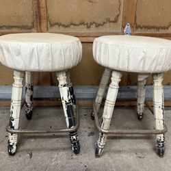 Pair Of Swivel Barstools