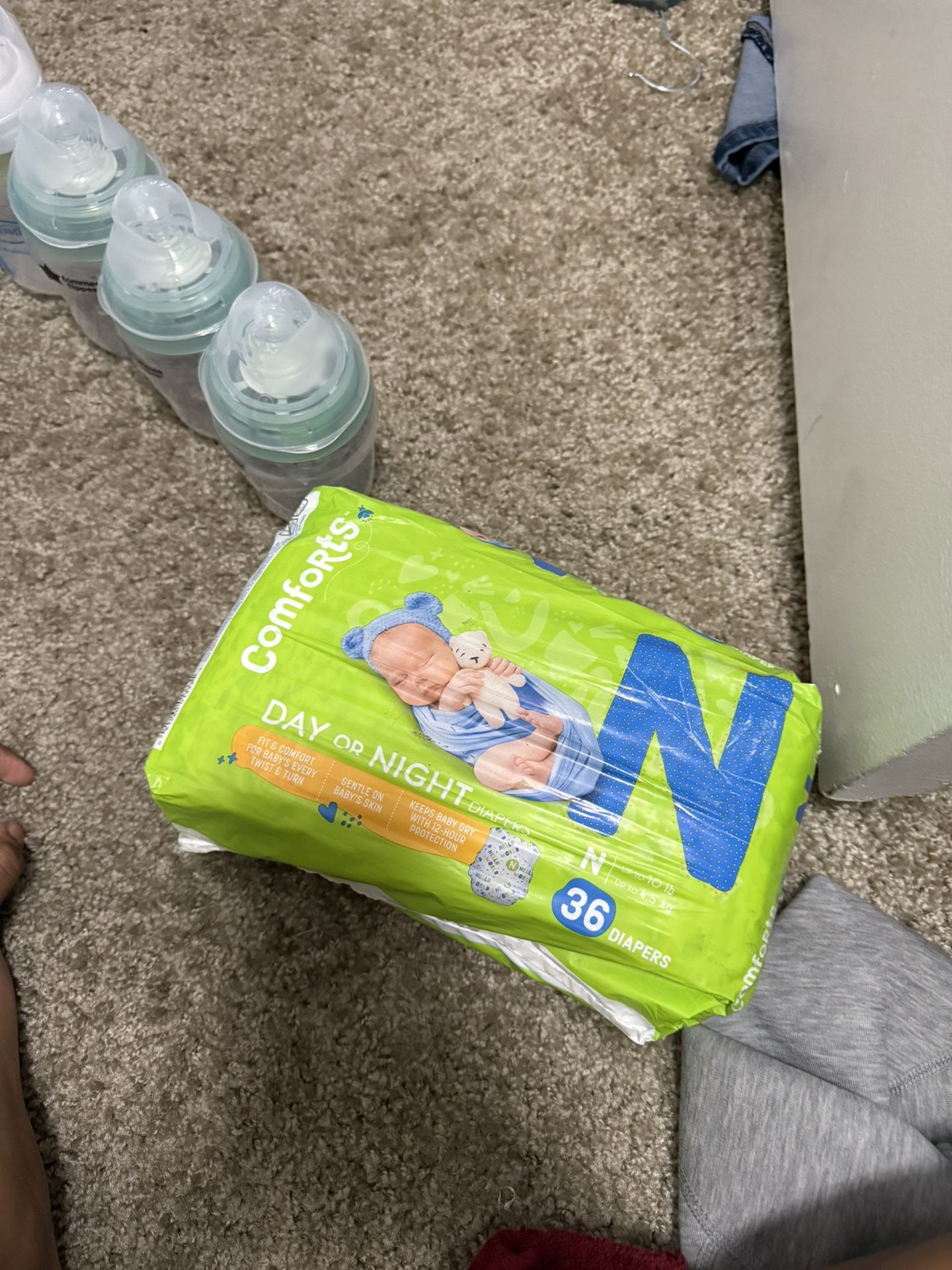 3 Packs Of Comforts Size Newborn 36 Count