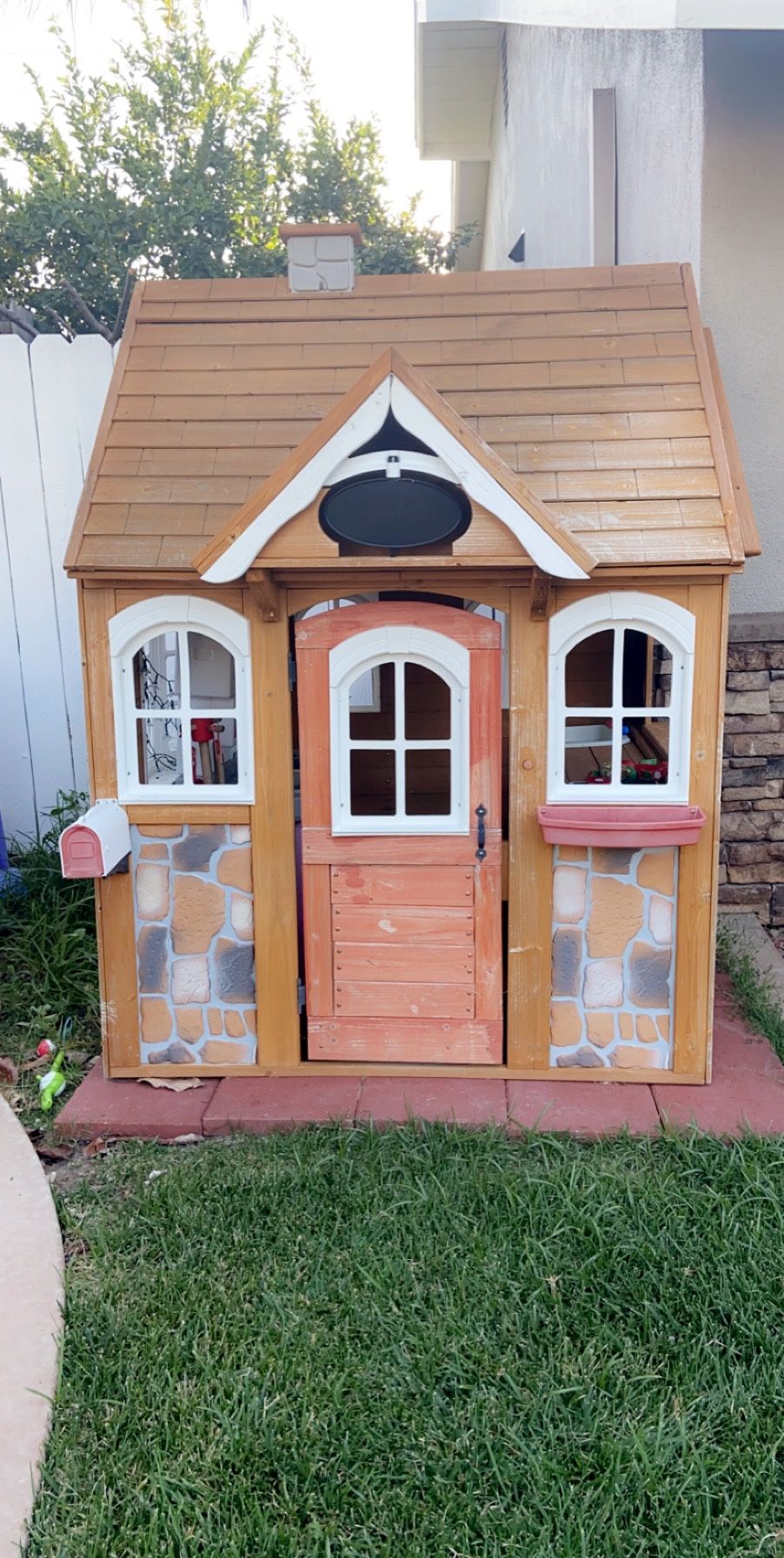 Wooden Play House with Kitchen