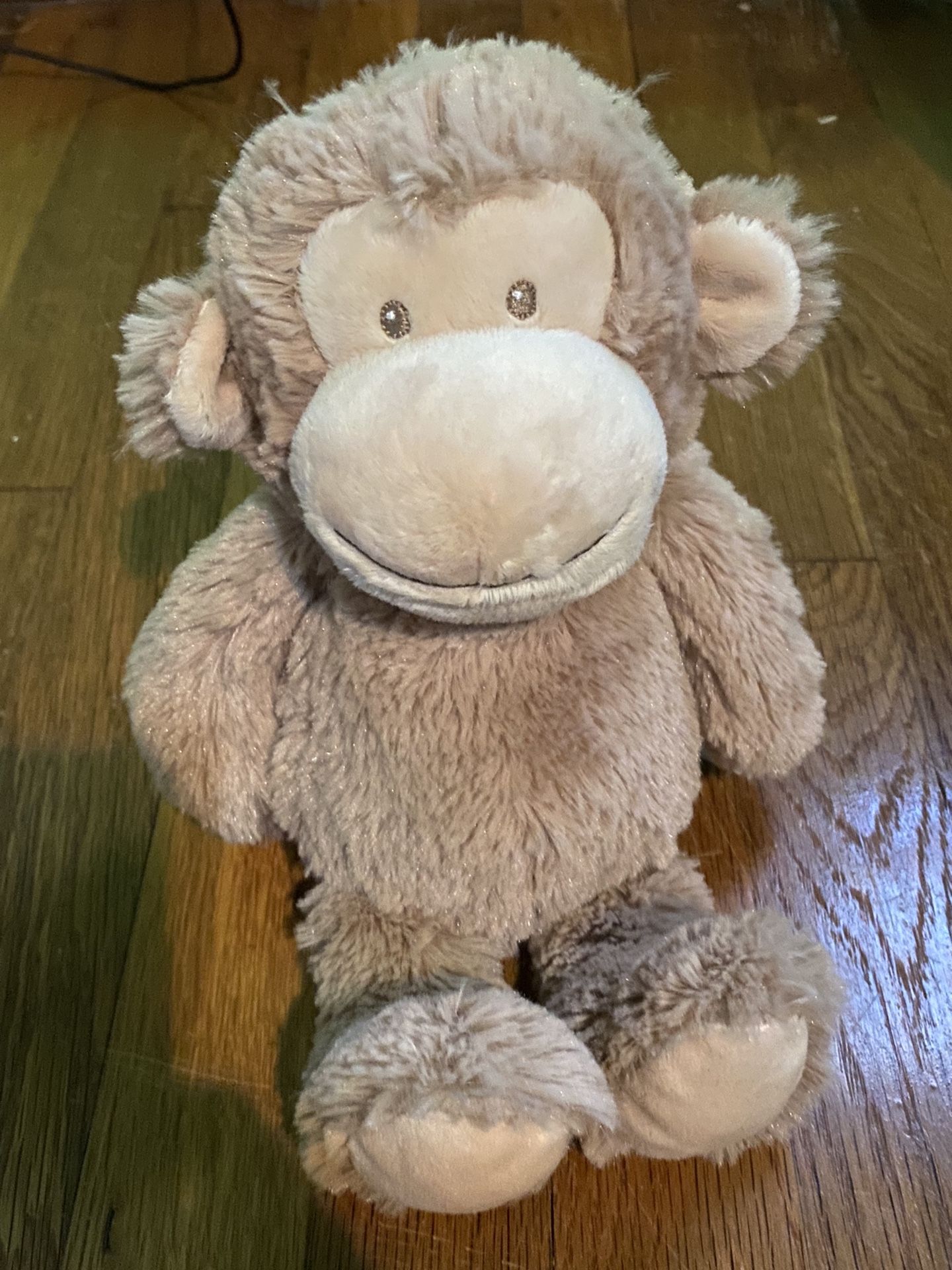 Carter's Monkey Plush Stuffed Animal Toy Light Brown Tan Musical Sound Wind Up