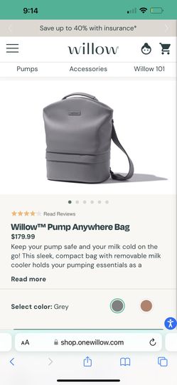 Willow Breast Pump Bag