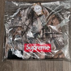 Supreme Box Logo Beanie Real Tree AP Camo