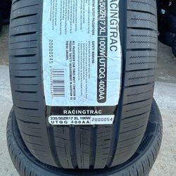 235/50ZR17 Royal Black RacingTrac Tires – FREE INSTALL&MOUNT 235 50 17 