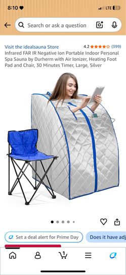 $89 Infrared Negative Ion Portable Sauna