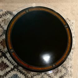Elegant Round Accent Table w/ Glass Top – $300 (Good condition)