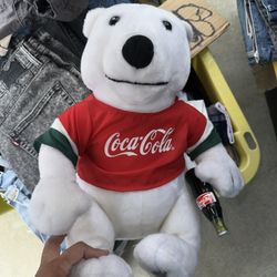Vintage Coca-Cola Polar Bear Plushie $25