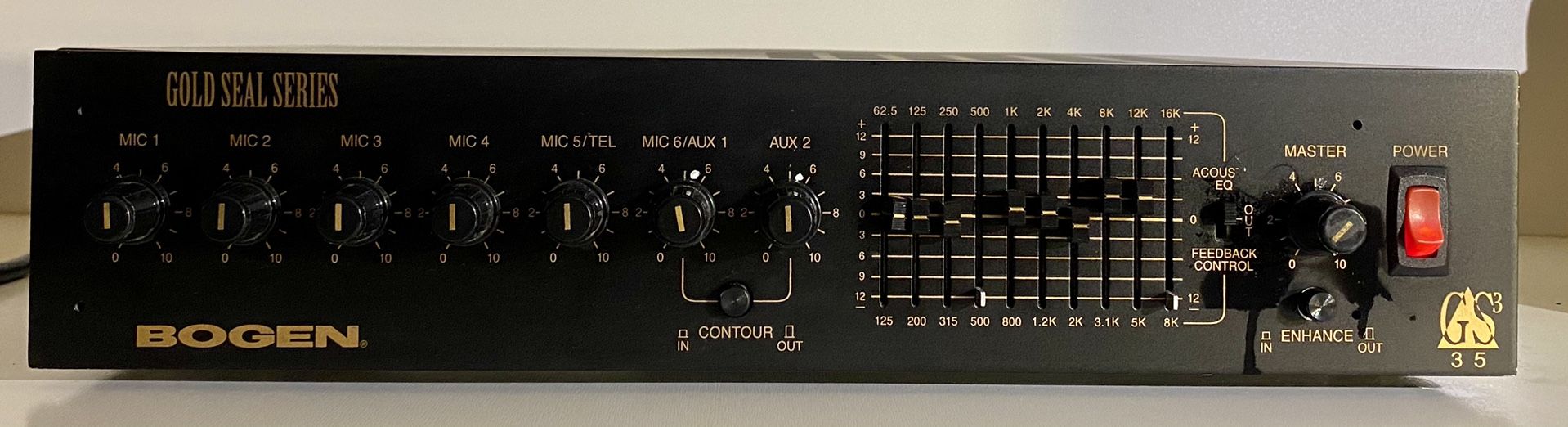 BOGEN GS35 GOLD SEAL SERIES PUBLIC AMPLIFIER
